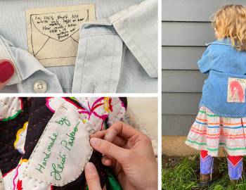 Crafting Together with Heidi and Faith: Handmade Labels