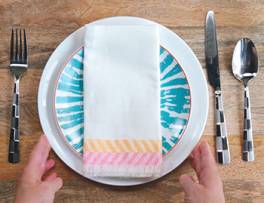 30-Second Fringed Napkins