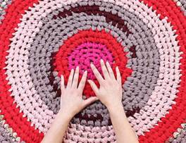 20-Second Crocheted Rag Rug
