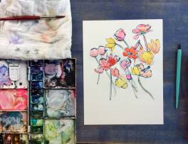 Andy Warhol Inspired Monoprints: 7/28/16