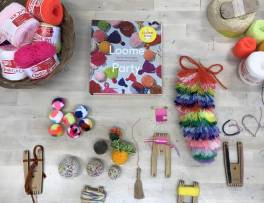Color Blocked Pompoms: 4/19/18