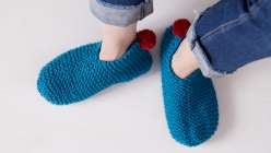 Easiest Garter Stitch Slippers