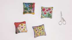 Embroidered Botanical Pattern Weights