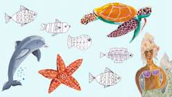 Mixtape: 6 Ocean Animals to Draw and Paint