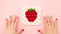 Crochet a Strawberry Granny Square