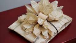 Wrapping Gifts with Sewing Tissue Paper