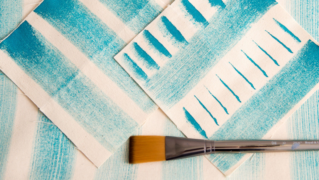 How to Brush Paint on Fabric by Anna Joyce Creativebug