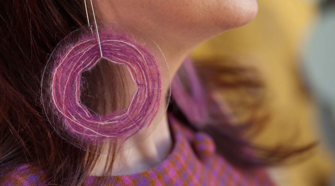 Yarn Scrap Earrings