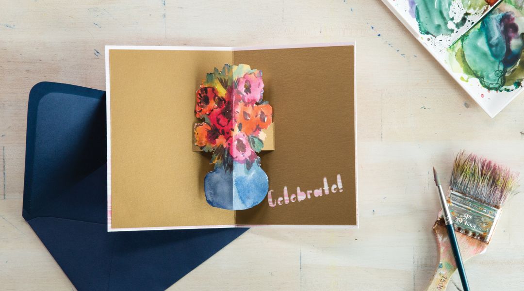Cricut Crafts: Floral Pop-Up Card