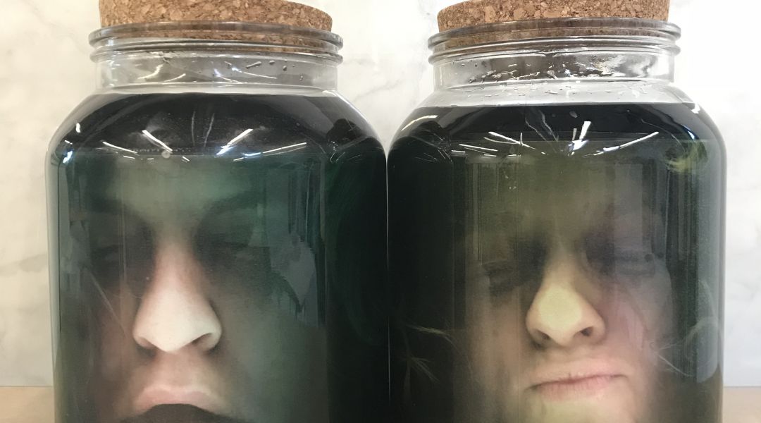 Spooky Heads in Jars: 10/31/17