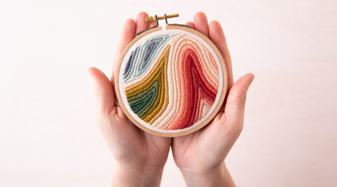 Marbled Embroidery