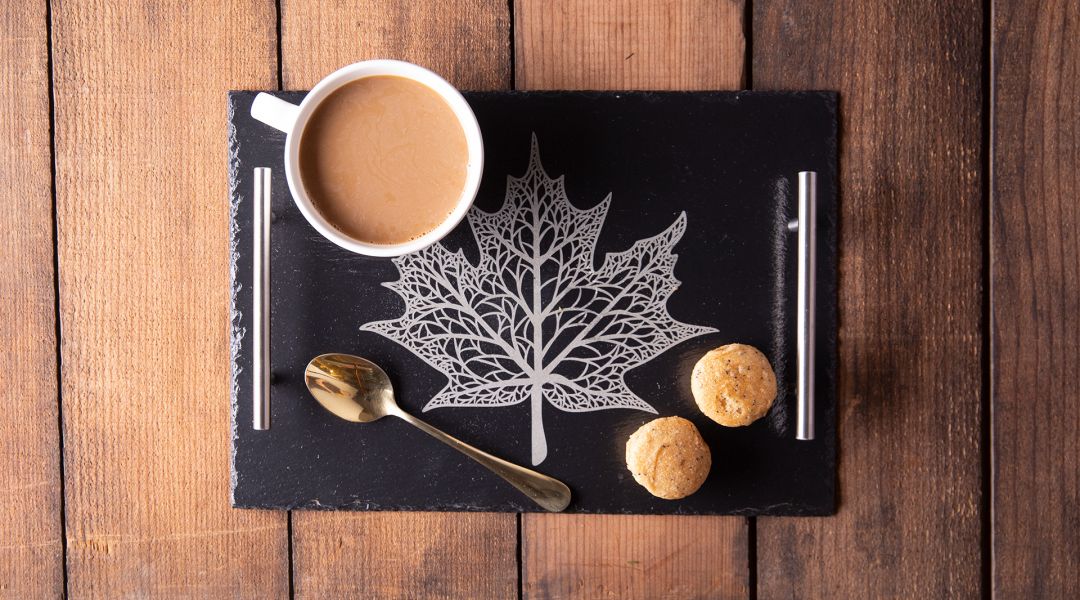 Glowforge Projects: Engraved Slate Tray