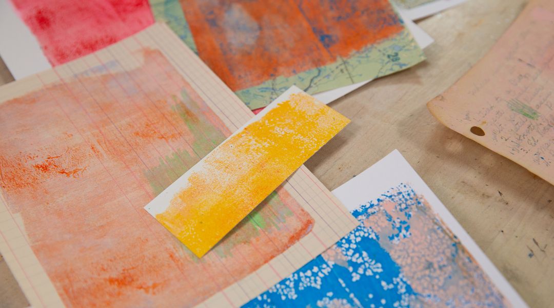 Make Painted Papers for Art Making