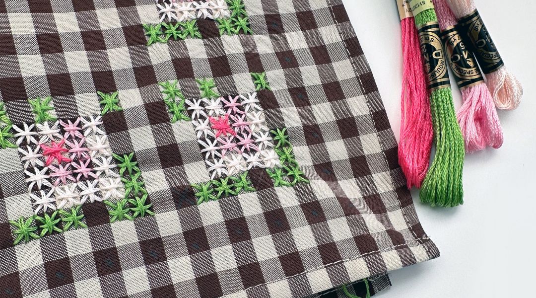 Crafting Together: Chicken Scratch Embroidered Bandana with Blair Stocker