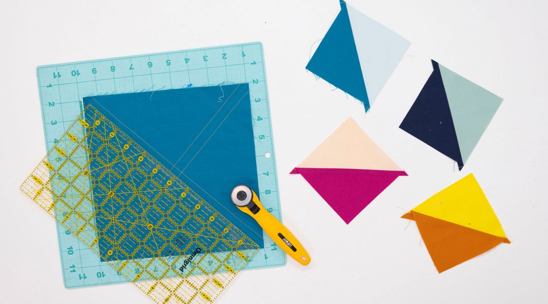 How to Batch Cut Half Square Triangles