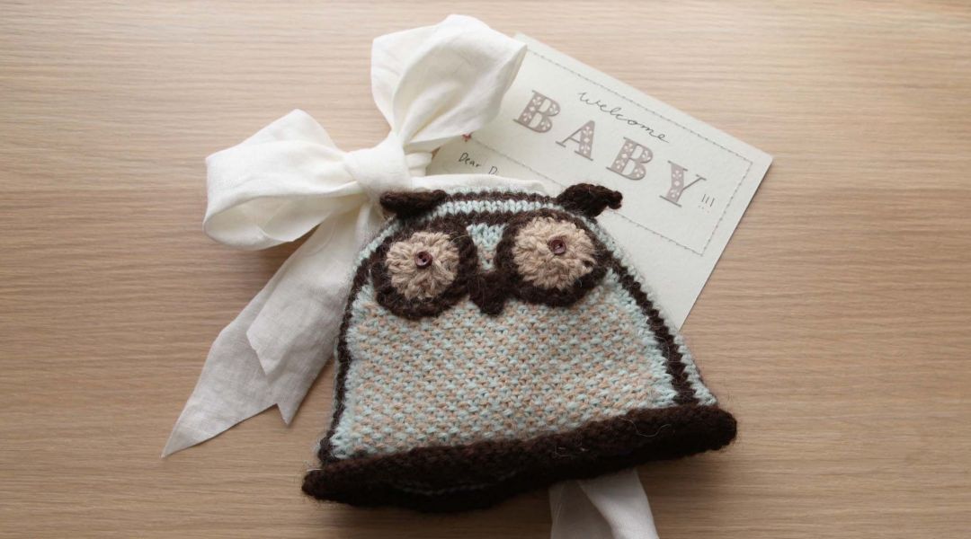 Knit Baby Owl Hat