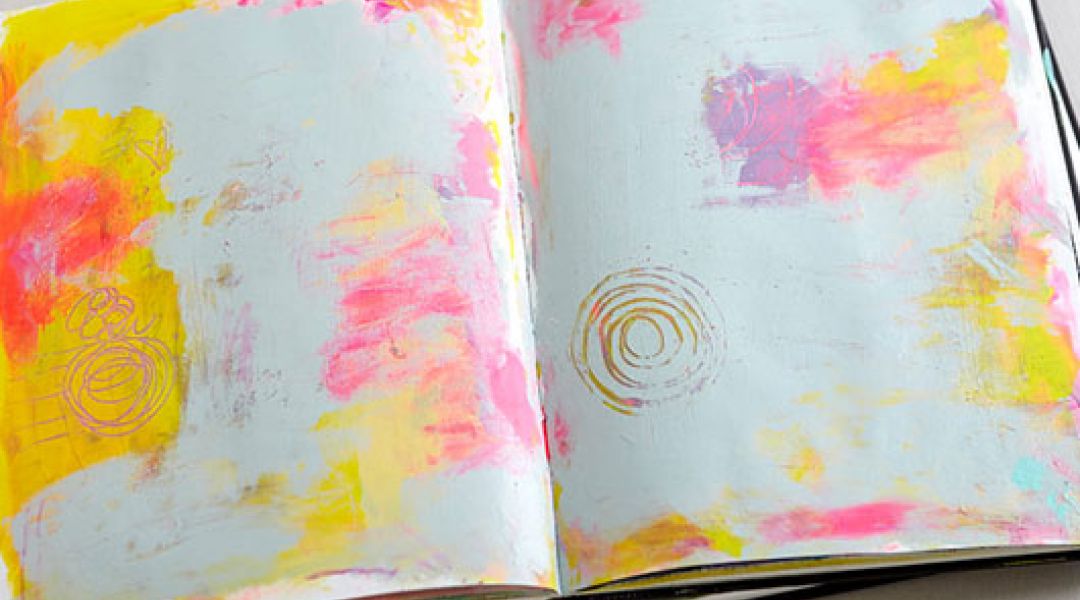 Art Journaling: Creating Backgrounds and Using Color