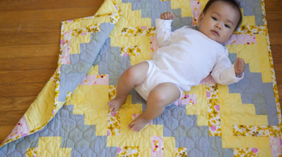 Log Cabin Quilting: Block-setting Basics and Sewing a Baby Quilt