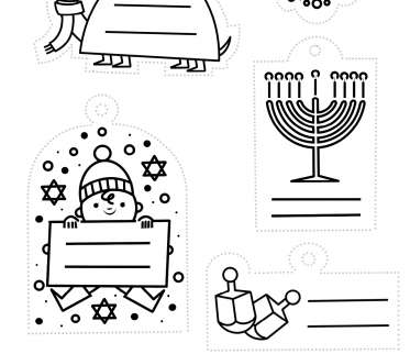 Gift Tags for Hannukah