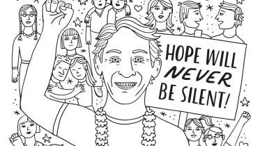 Celebrate Harvey Milk Coloring Page