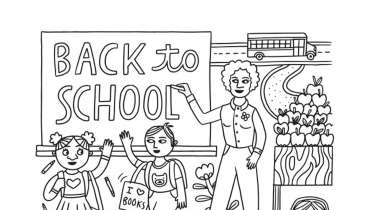 Back to School Coloring Page