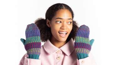 Color Dash Knit Mittens