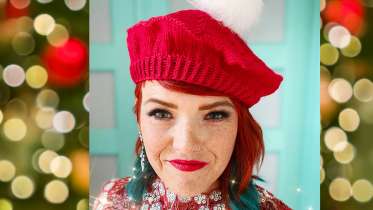 Santa's Sleigh Knit Beret