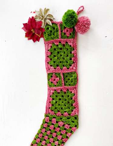 Patchwork Pedi Crochet Stocking