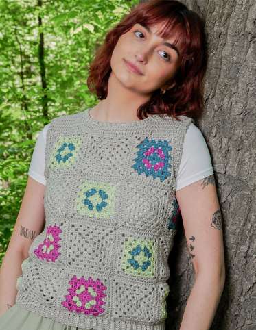 Crochet Granny Patchwork Vest