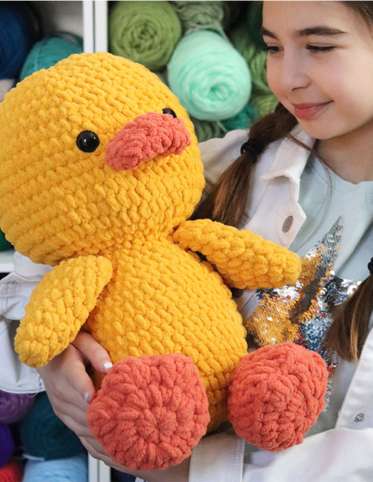 Quackers the Crochet Duck