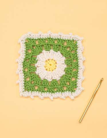 Delightful Daisy Crochet Granny Square