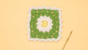 Delightful Daisy Crochet Granny Square