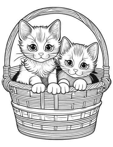Kitties in Basket