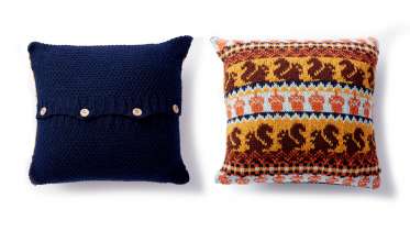 Autumn Harvest Knit Pillow