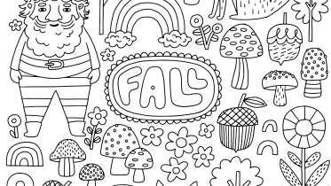 Fall Coloring Page