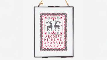 Cross Stitch Winter ABC Sampler