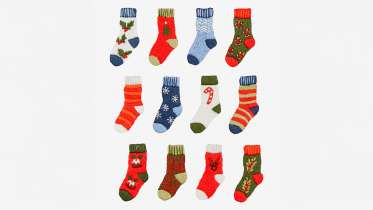 Holiday Socks Embroidery