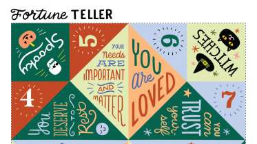 Positive Affirmation Fortune Teller Printable