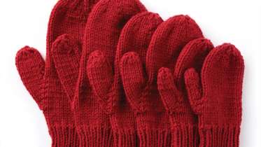 Family Knit Mittens