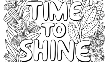 Time to Shine Coloring Page