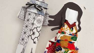 Fold a Japanese Bookmark Doll