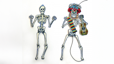 Dancing Skeleton for Dia de los Muertos