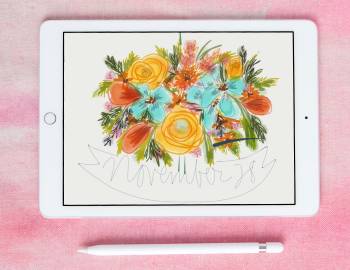Doodling on an iPad