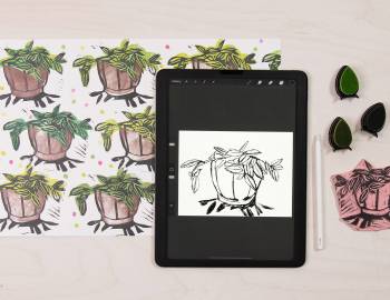 Design! Carve! Print! Make a Custom Stamp from iPad to Paper