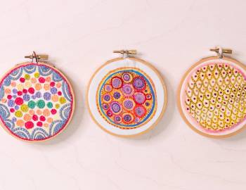 Finishing Embroidery Projects: Three Ways
