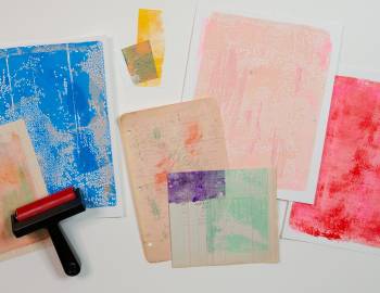 Make Painted Papers for Art Making