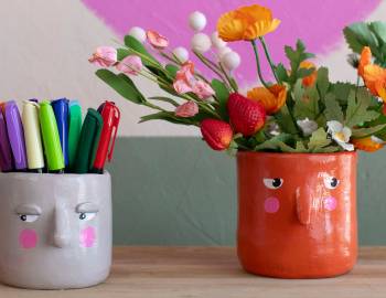 Hand-Built Vases with Air-Dry Clay