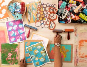 Creativebug VIP Live Event: Three Hours of Gelli Plate Play with e bond