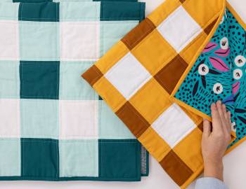 Make to Give: Sew a Gingham Crib Quilt
