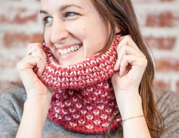 Make a Reversible Double Knitted Cowl